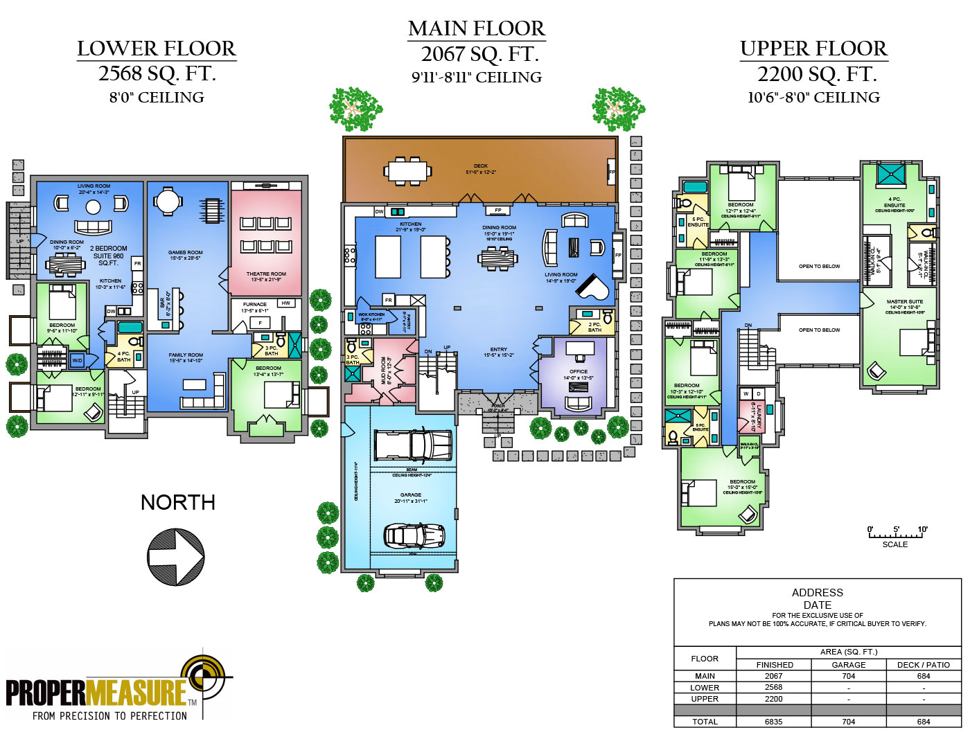Proper Measure Colourful floor plans for your real