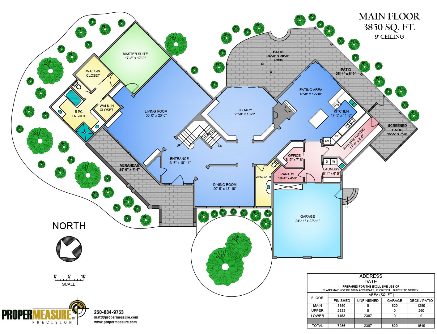 Proper Measure Colourful floor plans for your real