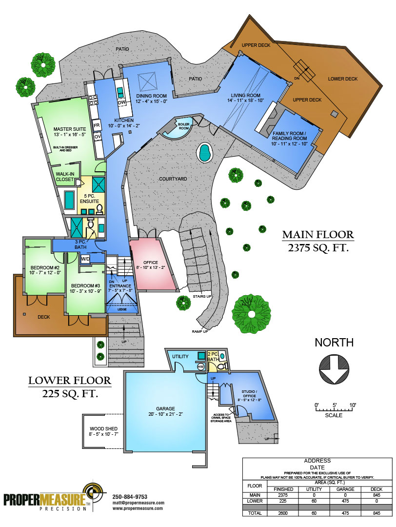 Proper Measure Colourful floor plans for your real