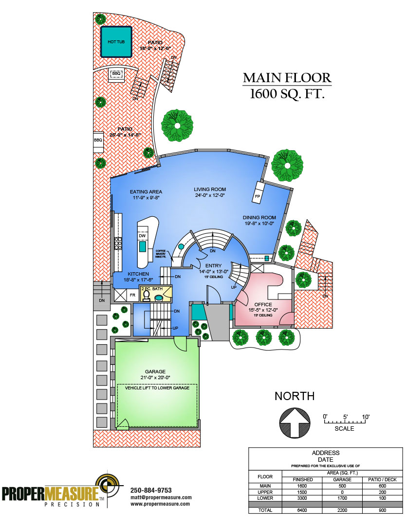 Proper Measure Colourful floor plans for your real