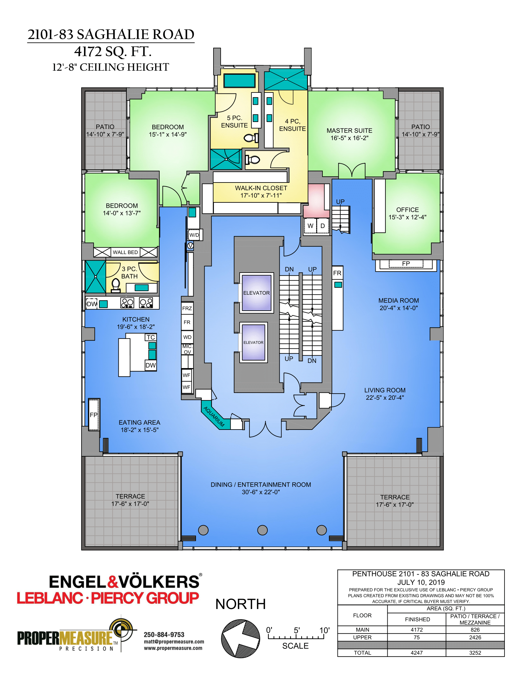 Victoria's most luxurious penthouse condo floor plans